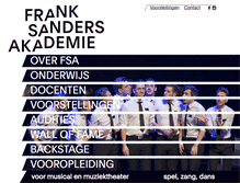 Tablet Screenshot of franksandersakademie.nl